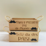 Caixa kit Retangular - Para 2 pote 11 - Cole��o Pai und