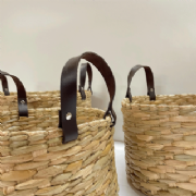 Cesto Taboa com al�a - Kit c/3 und