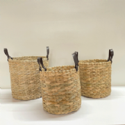 Cesto Taboa com Al�a - Kit c/3 und