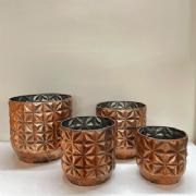 Vaso Lat�o Rose Gold - Kit c/4 und