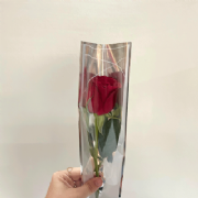 Embalagem p/1 Bot�o de Rosa Arabesco Branco - Pacote c/100und