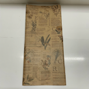 Papel Kraft Bot�nico 59x80cm - Pacote c/50 folhas