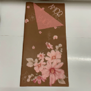 Papel Kraft Flor de Amor 59x59cm - Pacote c/50 folhas
