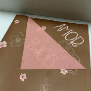 Papel Kraft Flor de Amor 59x59cm - Pacote c/50 folhas