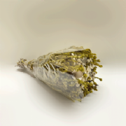 Buqu� de flores secas com flor de madeira - 42 cm