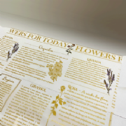Poli Acetinado Flowers Jornal 49cmX49cm - Pacote c/20 folhas