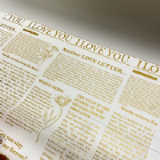 Poli Acetinado Love Jornal 58cmX58cm - Pacote c/20 folhas