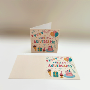 Cart�o Ilustrado 9x9cm - Pacote c/10 und