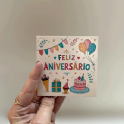 Cart�o Ilustrado 9x9cm - Pacote c/10 und