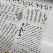 Papel Kraft Flowers For Today 68x79cm - Pacote c/25 Folhas