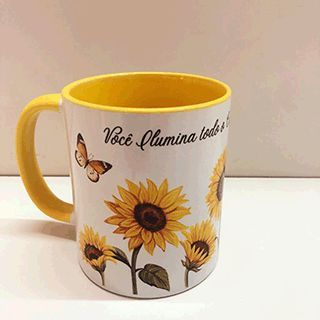 Caneca Girassol ala Amarela  - und