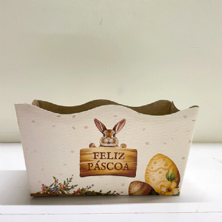 Caixa kit Retangular P�scoa Barbante Para 2 pote 11 - Pacote c/10 und