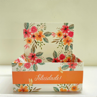 Caixa Display Felicidade P - Pacote c/5 und