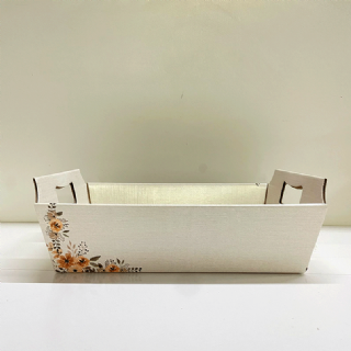 Bandeja Linho Floral G - und