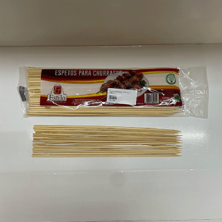 Palito de Churrasco 25cm - Pacote c/80 und